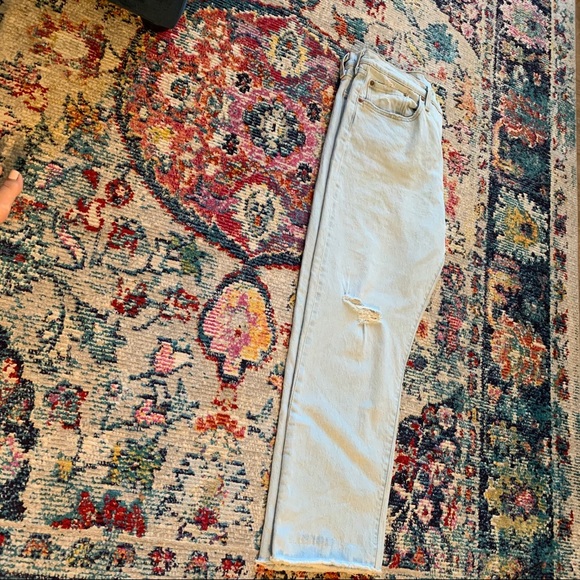 Levi Original Stretch Crop Jeans SZ 32 - Picture 5 of 7